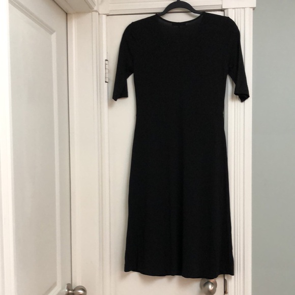 COS Black Dress With Pleated Skirt - Picture 5 of 9